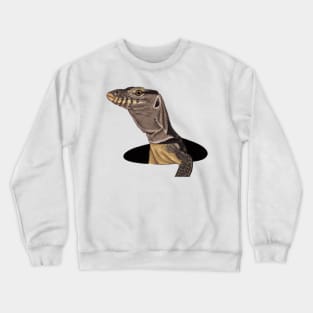 Cute Monitor Lizard Drawing Crewneck Sweatshirt